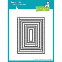 Lawn Fawn Just Stitching Double Rectangles Lawn Cuts