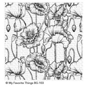 My Favorite Things Poppies Background Stamp
