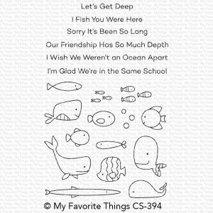 My Favorite Things Fish You Were Here Stamp Set