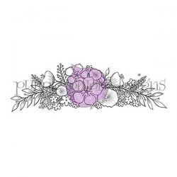 Purple Onion Designs Floral Spray Stamp