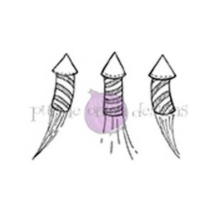 Purple Onion Designs Rockets Stamp