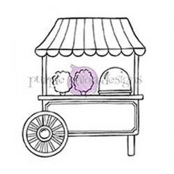 Purple Onion Designs Cotton Candy Cart Stamp