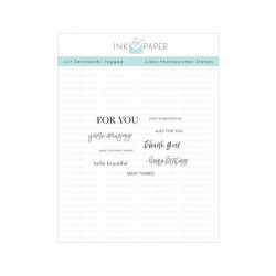Ink To Paper Just Sentiments: Tagged Stamp Set