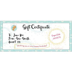 Gift Certificate (click image to choose amount) class=