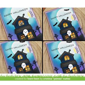 Lawn Fawn Tiny Halloween Stamp Set class=
