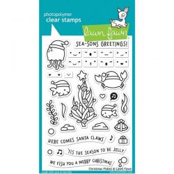 Lawn Fawn Christmas Fishes Stamp Set