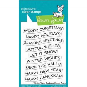Lawn Fawn Winter Wavy Sayings Stamp Set