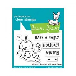 Lawn Fawn Winter Narwhal Stamp Set