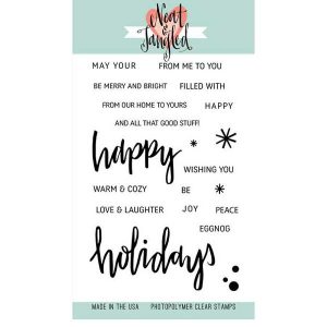 Neat & Tangled Happy Holidays Stamp Set <span style="color:red;">Blemished</span>