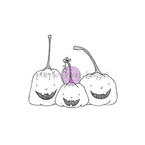 Purple Onion Designs Happy Pumpkins Stamp