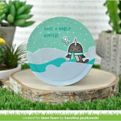 Lawn Fawn Winter Narwhal Stamp Set