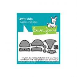 Lawn Fawn Tiny Gift Box Holiday Hats Add-On Lawn Cuts