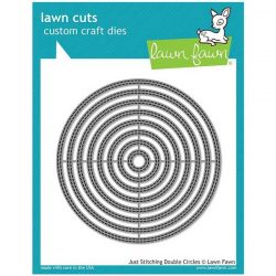 Lawn Fawn Just Stitching Double Circles Lawn Cuts
