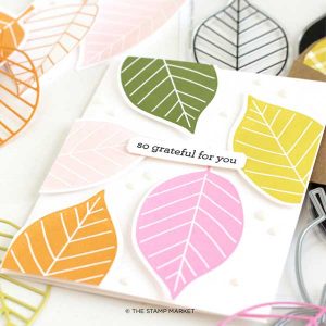 The Stamp Market Large Leaves Stamp Set class=