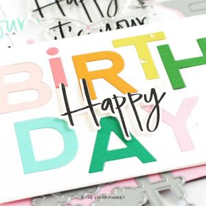 The Stamp Market Happy Birthday Cover Die class=