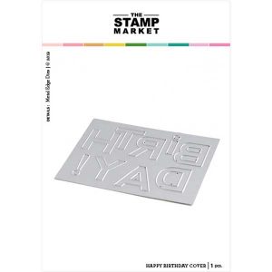 The Stamp Market Happy Birthday Cover Die
