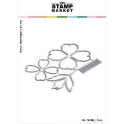 The Stamp Market Small Peony Die Set