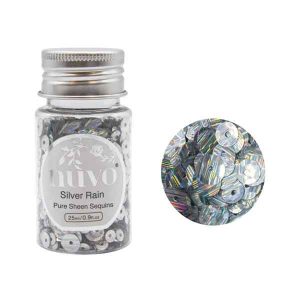 Nuvo Pure Sheen Sequins - Silver Rain