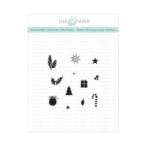 Ink To Paper Watercolor Textures: Christmas Mini Stamp Set