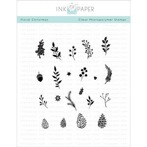Ink To Paper Floral Christmas Stamp Set