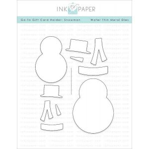 Ink To Paper Go-To Gift Card Holder: Snowman Die