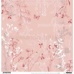 Alexandra Renke Design Paper - Autumn Plant Rose