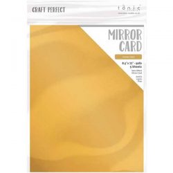 Tonic Studios Craft Perfect Mirror Card – Satin Honey Gold