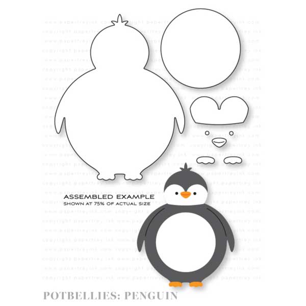 Papertrey Ink Potbellies: Penguin Die – The Foiled Fox