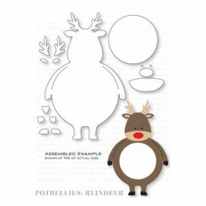 Papertrey Ink Potbellies: Reindeer Die
