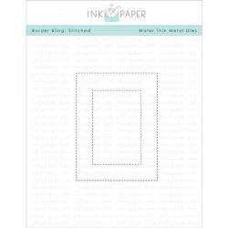 Ink To Paper Border Bling: Stitched Die
