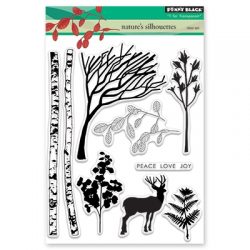 Penny Black Nature's Silhouettes Stamp Set