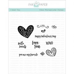 Ink To Paper I Heart You Stamp Set