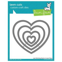 Lawn Fawn Just Stitching Hearts Lawn Cuts