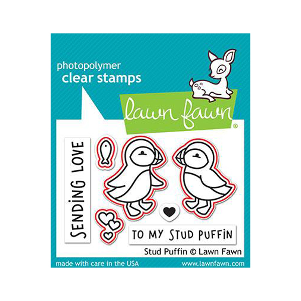 Lawn Fawn Stamps Set Stud Puffin Clear Rubber Stamps for Card