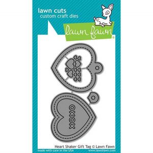 Lawn Fawn Heart Shaker Gift Tag Lawn Cuts