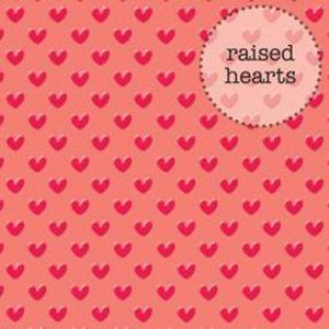 Doodlebugs Lovebugs Sprinkles Red Hearts -Vellum 12″X12″