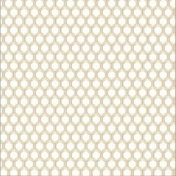 American Crafts Jen Hadfield Gold Foil Accent Cardstock - Honeycomb