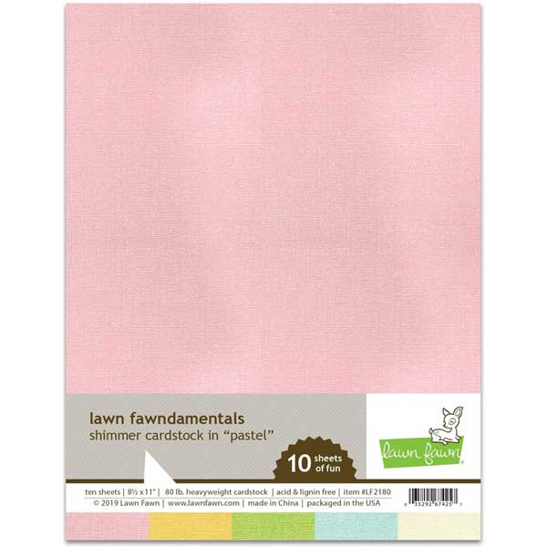 Lawn Fawn Shimmer Cardstock – Pastel – The Foiled Fox