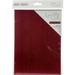 Tonic Studio Craft Perfect Luxury Embossed Cardstock - Crimson Silk