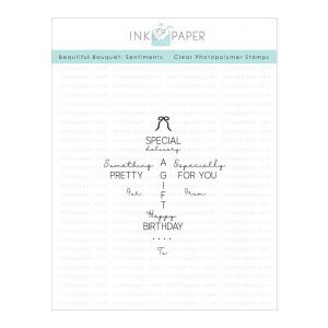 Ink To Paper Beautiful Bouquet: Sentiments Mini Stamp Set