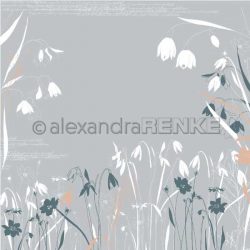 Alexandra Renke Calm Spring Design Paper - Spring Flowers Grey