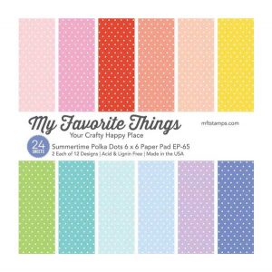 My Favorite Things Summertime Polka Dots Paper Pad - 6" x 6"