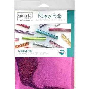 Gina K Designs Fancy Foils - Twinkling Pink class=