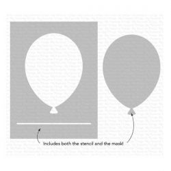 My Favorite Things Big Balloon Stencil