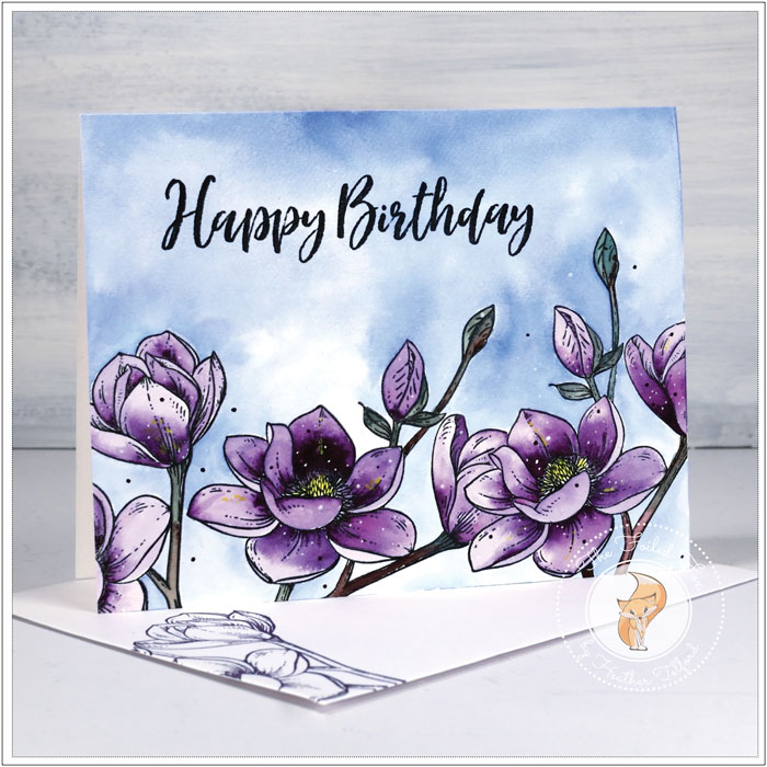 Magnolia Blooms - Happy Anniversary Card