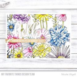 My Favorite Things Flower Field Background Stamp