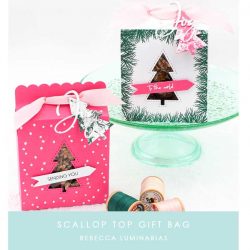 Papertrey Ink Scallop Top Gift Bag