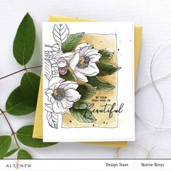 Altenew Paint-A-Flower: Paeonia Japonica Outline Stamp Set