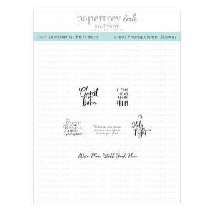 Papertrey Ink Just Sentiments: He is Born Mini Stamp