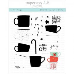 Papertrey Ink Festive Mugs Stamp
